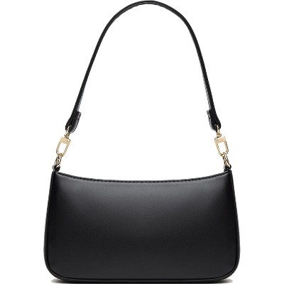 Paaaawaters Shoulder Bag for Women Retro Vegan Leather Classic Tote HandBags Purses with Zipper Closure