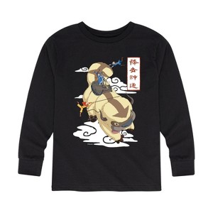 Boys' - Avatar: The Last Airbender - Appa Flying Long Sleeve Graphic T-Shirt - 1 of 4