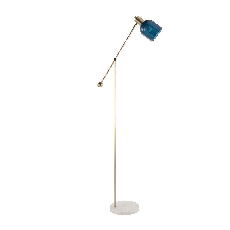 73&#34; Marcel Floor Lamp Blue/Gold/White - LumiSource, 4 of 14
