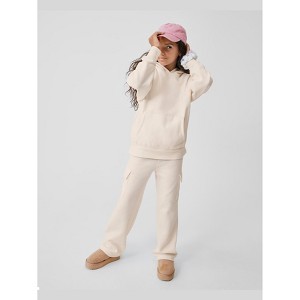 The Children's Place Girls Active Garment Dyed Premium Fleece Wide Leg Cargo Lounge Pants - 1 of 4