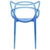 LeisureMod Milan Modern Acrylic Dining Chair Set of 4 - 4 of 4