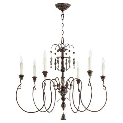 Quorum Lighting Salento 6-light Vintage Copper Chandelier : Target