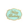 O'Creme Happy Birthday Mini Banner Silicone Fondant Mold - 2" x 1" - White - 2 of 3