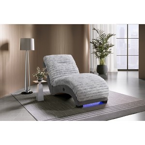 Vynxaria DENISE NICKEL ACCENT CHAISE WITH USB - 1 of 4