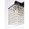 Elegant Lighting Phineas 1 light bath sconce in black with clear crystals - 4 of 4