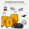 4 Piece Luggage Sets, Pc+Abs Hardside Luggage Travel Set, Lightweight Luggage With Collapsible Cup Holder, 360° Silent Spinner Wheels, Tsa Lock - 3 of 4