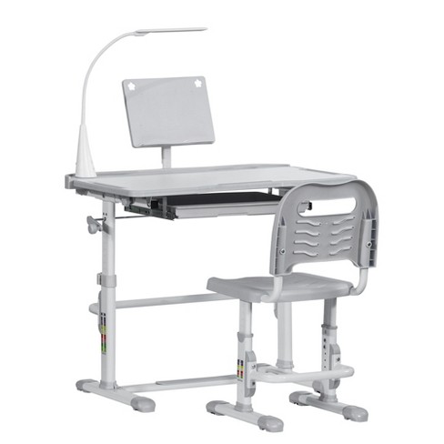 Kids Desk and Chair Height Adjustable Children School Study Desk-