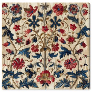 Art Remedy Ivory Floral Embroidery Chic Farmhouse Wall Art Unframed - 1 of 4