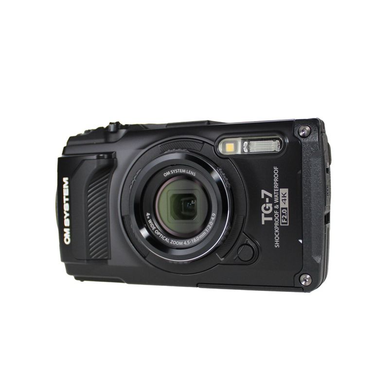 OM SYSTEM Tough TG-7 Camera - 2 Batteries + Float Strap + 64GB Card + Software + More, 4 of 5