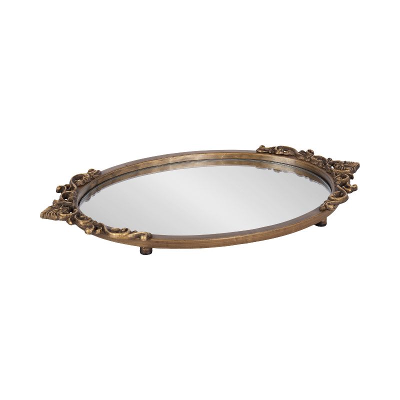 Kate and Laurel Arendahl Mirrored Decorative Tray, 17x10, Gold, 1 of 12
