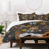 Deny Designs Marta Barragan Camarasa Sunlit Tiger Haven Duvet Cover Bedding Set Black - 3 of 4