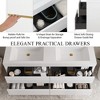 Whisen Pre-Assembled Floating Wall-Mounted Bathroom Vanity with Stone Resin Sink, U-Shaped Storage Drawers - 4 of 4