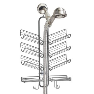 iDesign Shower Caddy - Bottle Organizer with Slanted Shelves - 1 of 4