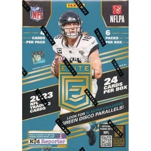 2023 Panini Donruss Elite Football Blaster 6-Pack Box (Green Disco Parallels!) - 1 of 2