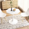 Vynxaria Dining Tables - 31.50" White Octagonal Coffee Table for Modern Spaces - 2 of 4