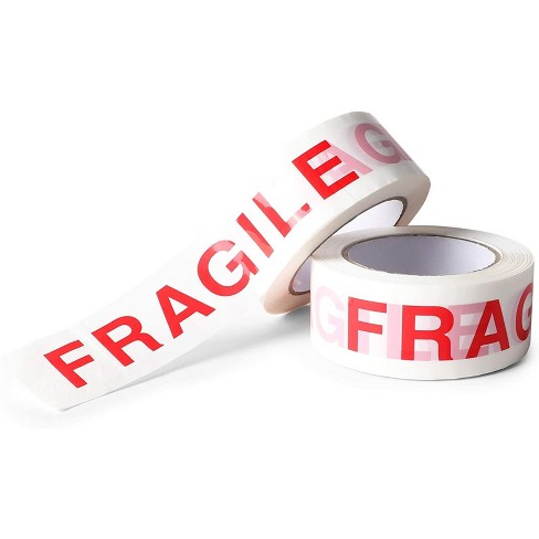 36 ROLLS OF FRAGILE PRINTED PACKING PARCEL TAPE 50mm x 66m 