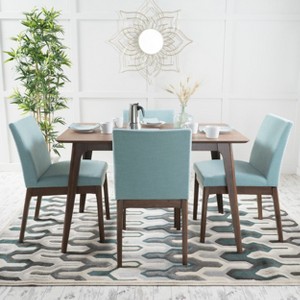 GDFStudio Brittany 5 Piece Mid-Century Modern Fabric Upholstered Dining Set - 1 of 4