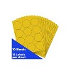 JAM Paper Circle Round Label Sticker Seals 2.5 Inch Diameter Yellow 120/Pack 147628582 - 2 of 4