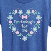 Women's - Instant Message - Im Enough For Me Pastel Short Sleeve Graphic T-Shirt - 2 of 4