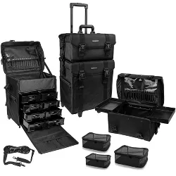 SHANY Soft Trolley Case with organizers  - Jet Black