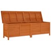 vidaXL Patio Storage Box Brown 78.1 in.x19.7 in.x22.2 in. Solid Wood Fir - 3 of 4