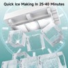 Mojgar Cubic Ice Makers Countertop —Makes 3 Large, 1.6" Clear Ice Cubes in 35 Mins, Self-Cleaning Ice Maker for Cocktails, Whiskey & Bourbon - 4 of 4