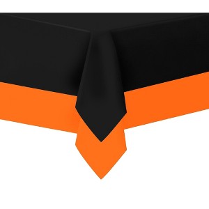 Plastic Tablecloth Disposable, Tablecloths for Rectangle Tables 54 inch. x 108 inch. Fits Tables Up to 8 Feet, Table Cloth for Party - SparkSettings - 1 of 4