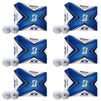 Bridgestone 2020 Tour B XS Reactive Urethane Distance White Golf Balls (6 Dozen)