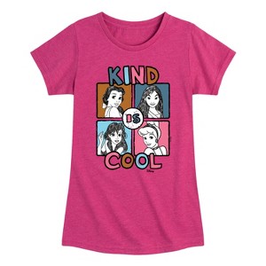 Girls' - Disney - Kind Is Cool Fitted Short Sleeve Graphic T-Shirt - 1 of 4