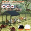 Heavy-Duty Poultry Coop - Galvanized Steel Frame, Predator-Proof Mesh, Waterproof Roof, for Chickens/Ducks/Rabbits, All-Weather Design - 4 of 4