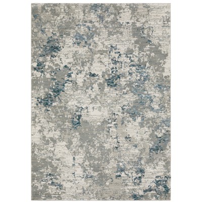 Oriental Weavers Evolution 0984D Grey/ Blue Indoor Area Rug - 1'10" x 3'2"