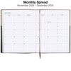 Global Printed Products 14 Month Planner 8" x 10" CY 2025 (Gray) - 2 of 4