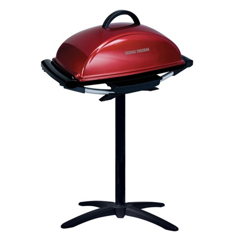 George Foreman 12-Serving Indoor/Outdoor Rectangular Electric Grill, Red, GFO201R - image 1 of 4