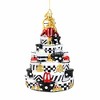 Huras Family 6.5 Inch Black And White Delight Fashion Tree Hand Painted Bold Design Shoes Tree Ornaments - 2 of 3