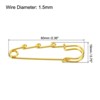Unique Bargains Metal Decorative DIY Women's Clothing Dress 3 Holes Sewing Brooch Pins 20 Pcs - 2 of 4