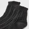 Women's Scalloped Edge Pointelle Super Soft Short Crew Boot Socks - Auden™ 4-10 - 3 of 3