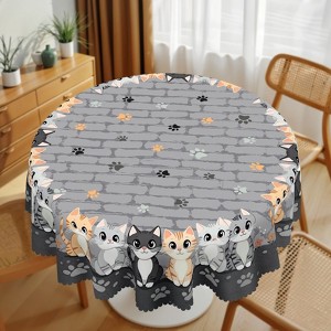 Home Farmhouse Rustic Animals Cat Dog Dresser Scarf for Dining Table, Kitchen Party Farmhouse Decor - 1 of 4