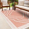 Hauteloom Anja Orange Outdoor Rug - 4 of 4