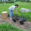 HANPURE Wagon Cart Garden cart trucks make it easier to transport firewood TC1840BKG - 2 of 4