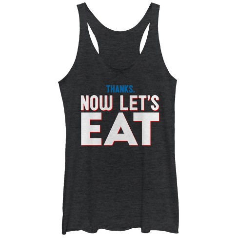 Women's Lost Gods Thanksgiving Now Let's Eat Racerback Tank Top - image 1 of 3