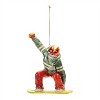 Glittered Glass Snowboarder Ornament (Set of 6) - 2 of 2