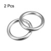 Unique Bargains Hanging Hardware 316 Stainless Steel Welded O-Rings 2 Pcs - 3 of 4