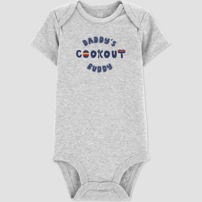 Image of Baby Boys' Daddy's Cookout Buddy Bodysuit - Just One You® made by carter's Gray 12M
