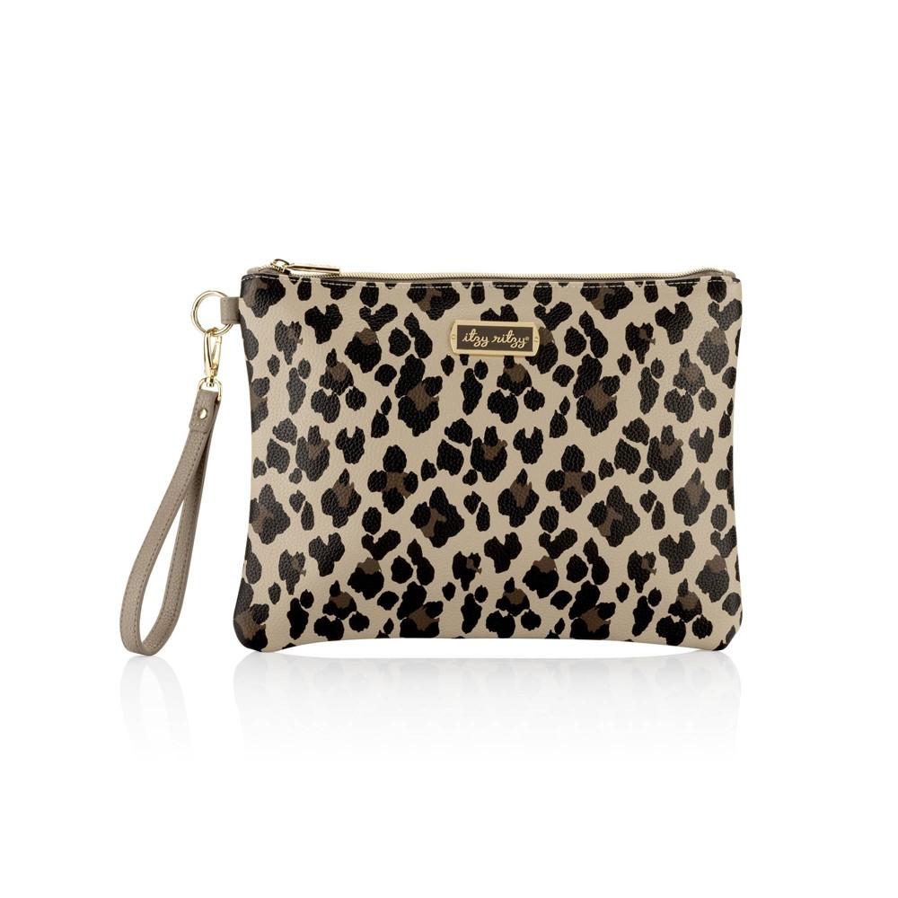 Photos - Pushchair Accessories Itzy Ritzy Boss Changing Clutch Diaper Bags - Leopard 