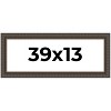 PosterPalooza | Panoramic Museum Brown Picture Frame - UV Acrylic, Foam Board Backing, Hanging Hardware - 2 of 4