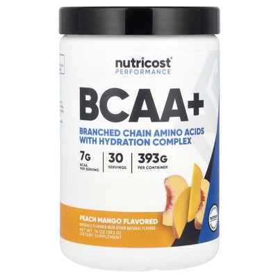 Nutricost Performance, BCAA+, Peach Mango, 14 oz (393 g)