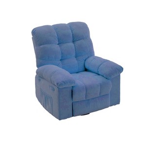 Oversized Manual Recliner Chair, Ergonomic Breathable Reclining Chair Padded Seat & 2 Side Pockets, Single Sofa for Living Room, Bedroom - 1 of 1