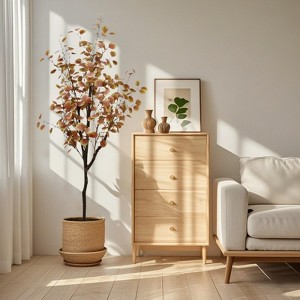 Artificial Eucalyptus Tree - UV Resistant & Weatherproof Outdoor Decor - 1 of 4