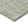 Green And Ivory Striped Washable Indoor Outdoor Area Rug - 4 of 4