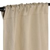 Modern Farmhouse Textured Waves Room Darkening Semi-Blackout Curtains, Set of 2 by Blue Nile Mills - 2 of 4